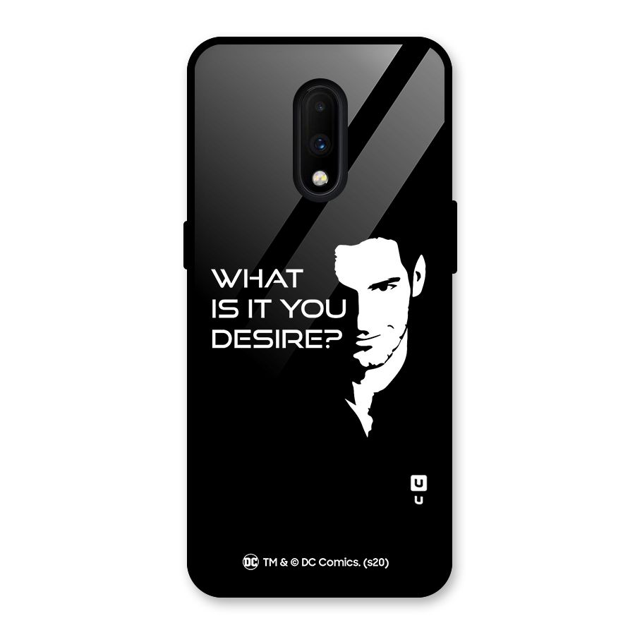 What Do You Desire Glass Back Case for OnePlus 7
