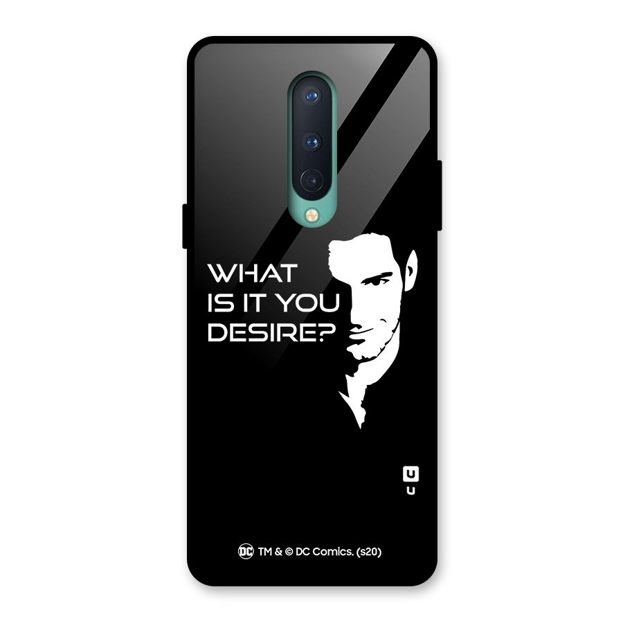 What Do You Desire Glass Back Case for OnePlus 8