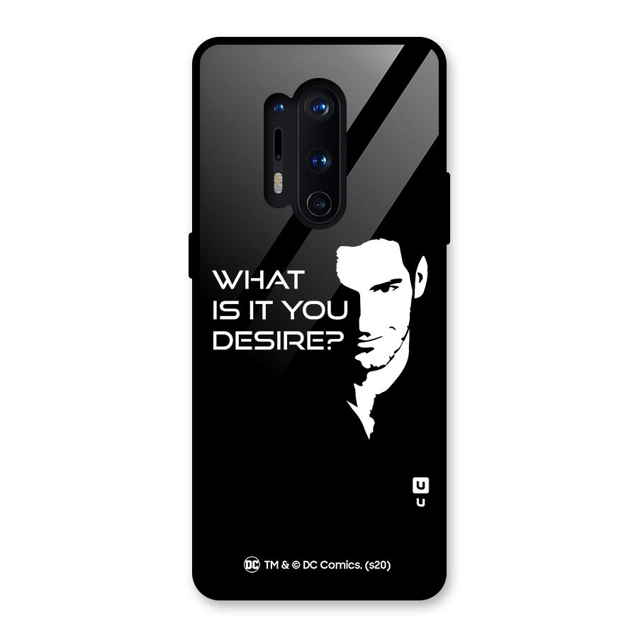 What Do You Desire Glass Back Case for OnePlus 8 Pro