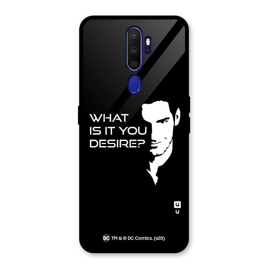 What Do You Desire Glass Back Case for Oppo A9 (2020)