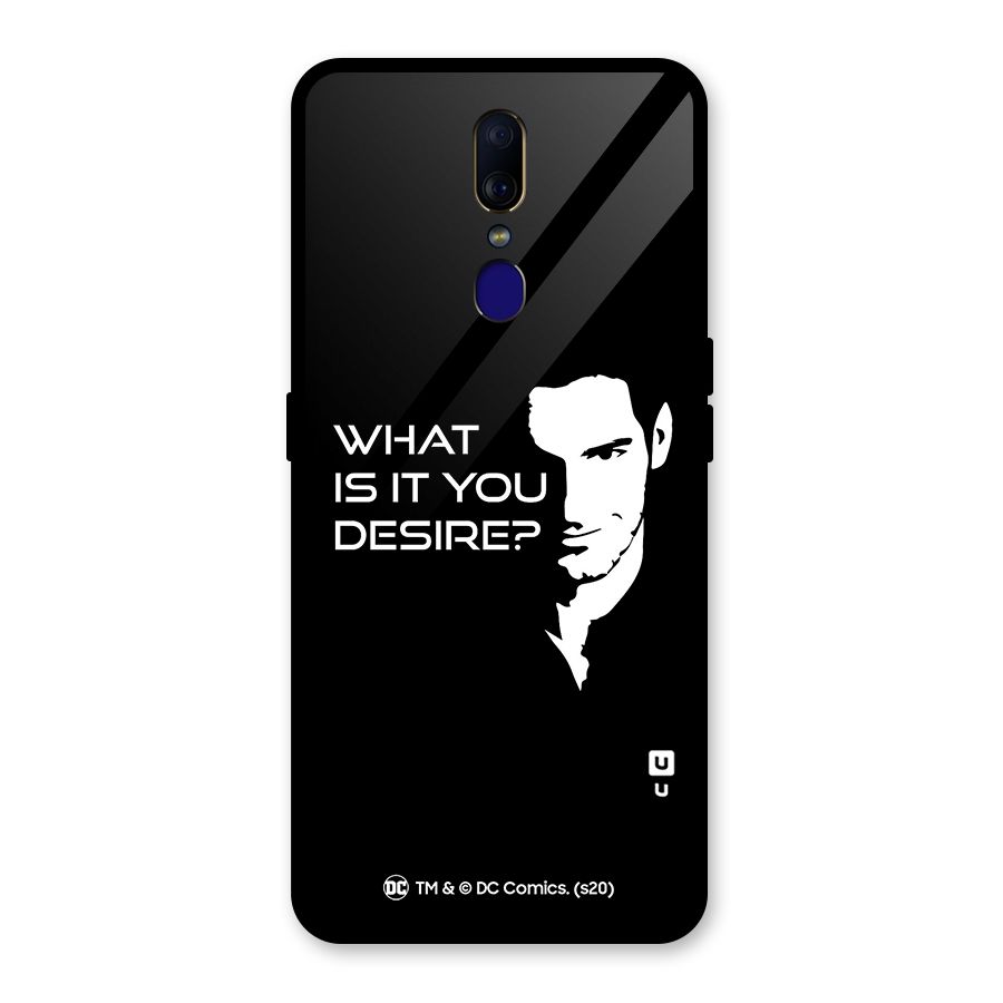 What Do You Desire Glass Back Case for Oppo F11