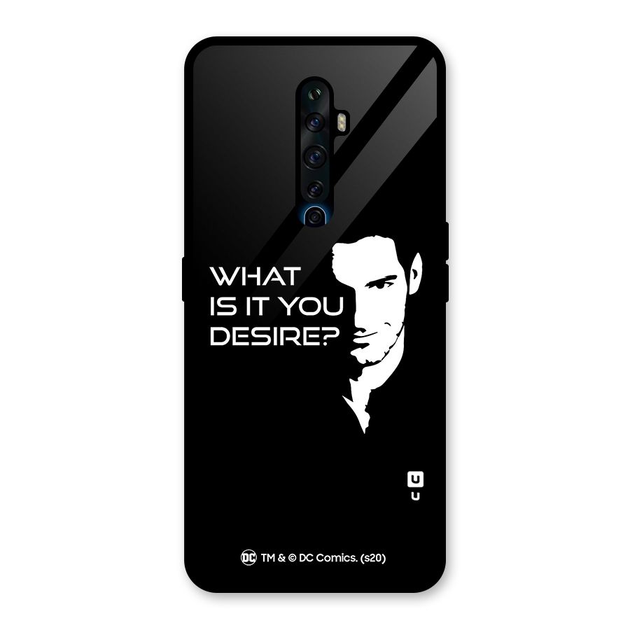 What Do You Desire Glass Back Case for Oppo Reno2 F