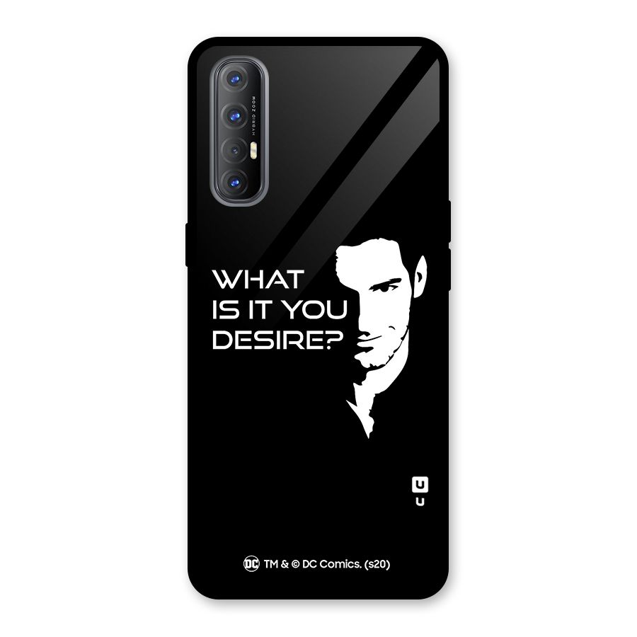 What Do You Desire Glass Back Case for Oppo Reno3 Pro