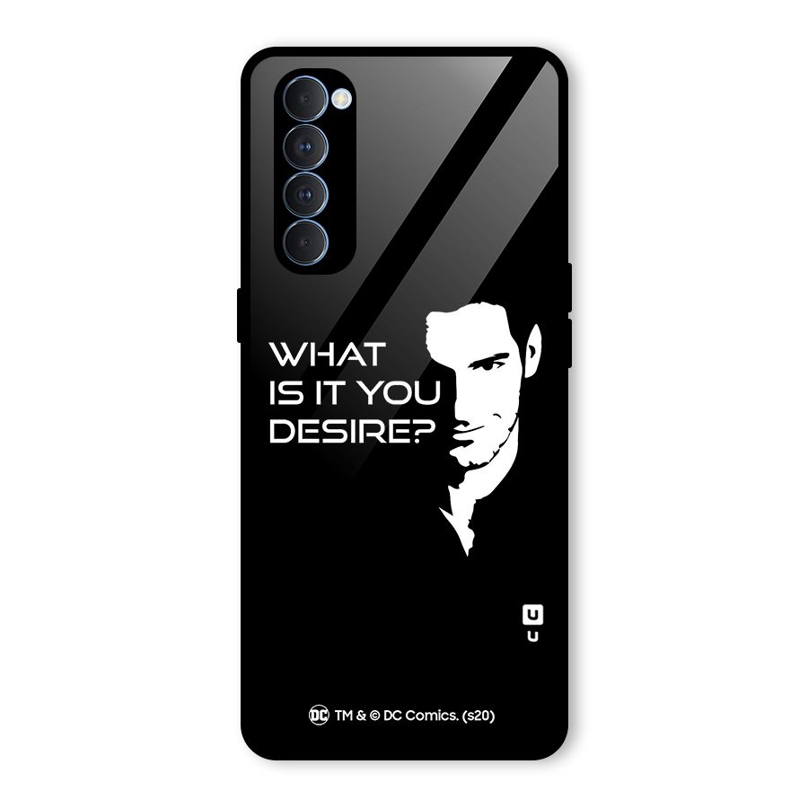 What Do You Desire Glass Back Case for Oppo Reno4 Pro
