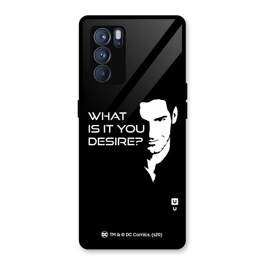 What Do You Desire Glass Back Case for Oppo Reno6 Pro 5G