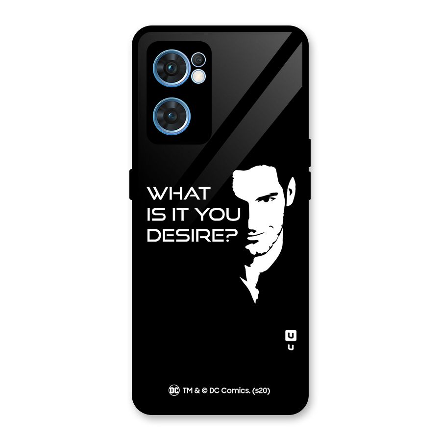 What Do You Desire Glass Back Case for Oppo Reno7 5G