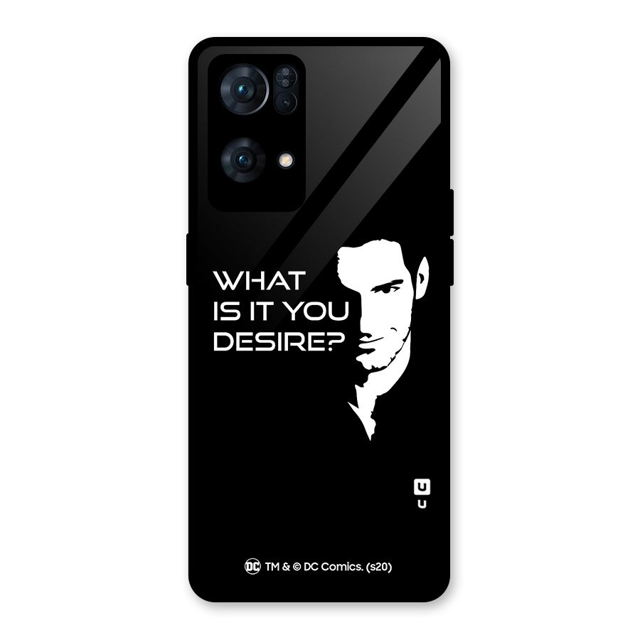 What Do You Desire Glass Back Case for Oppo Reno7 Pro 5G