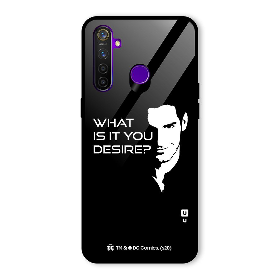 What Do You Desire Glass Back Case for Realme 5 Pro