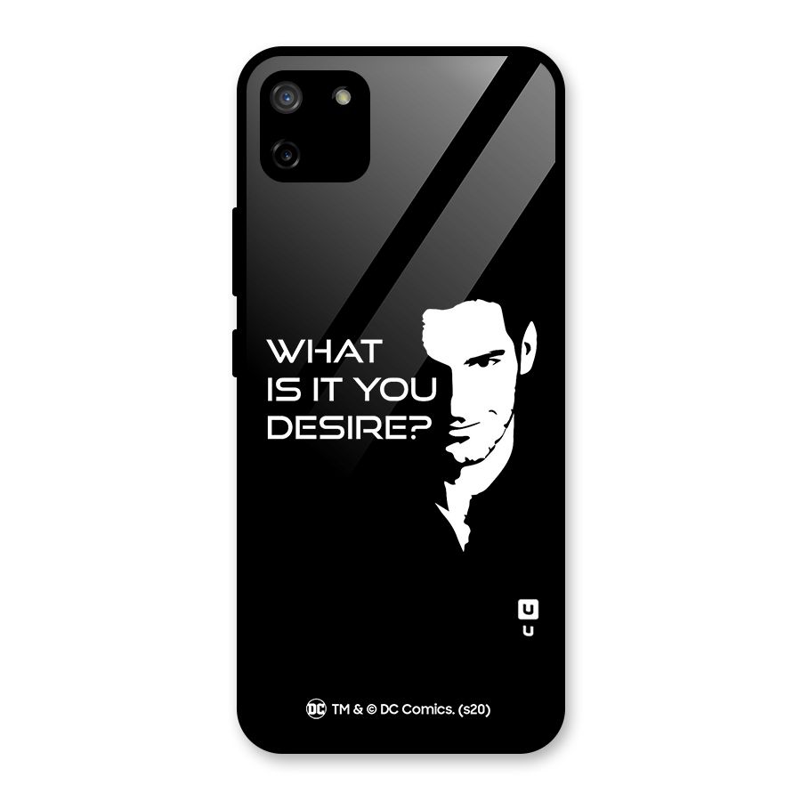 What Do You Desire Glass Back Case for Realme C11