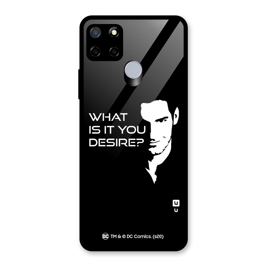 What Do You Desire Glass Back Case for Realme C15