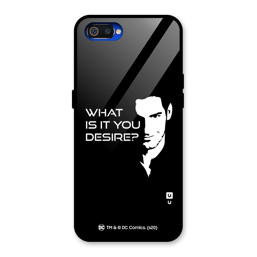 What Do You Desire Glass Back Case for Realme C2
