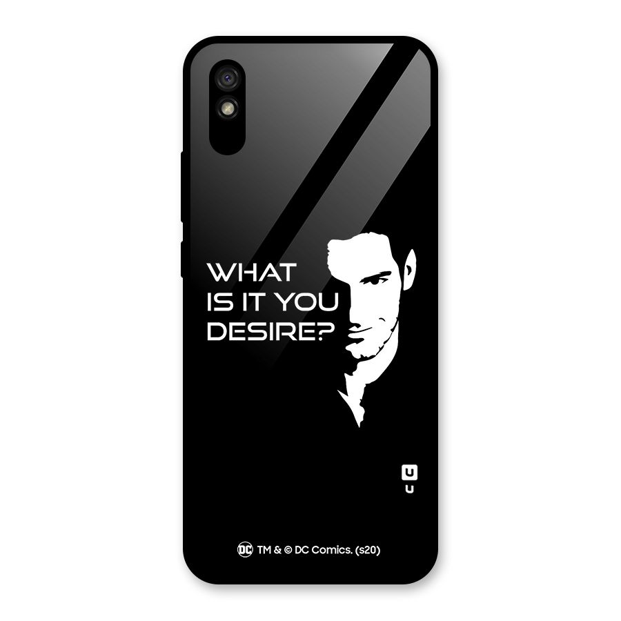 What Do You Desire Glass Back Case for Redmi 9A