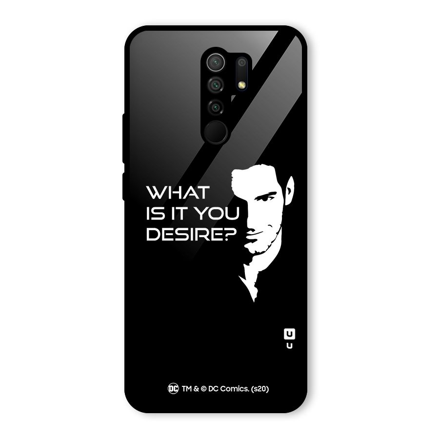 What Do You Desire Glass Back Case for Redmi 9 Prime