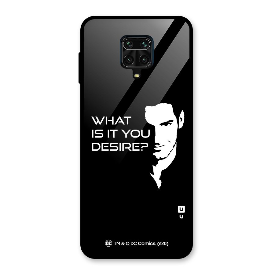 What Do You Desire Glass Back Case for Redmi Note 10 Lite