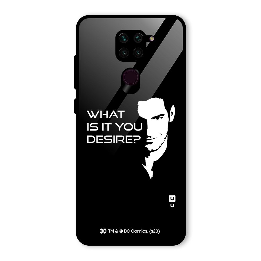What Do You Desire Glass Back Case for Redmi Note 9