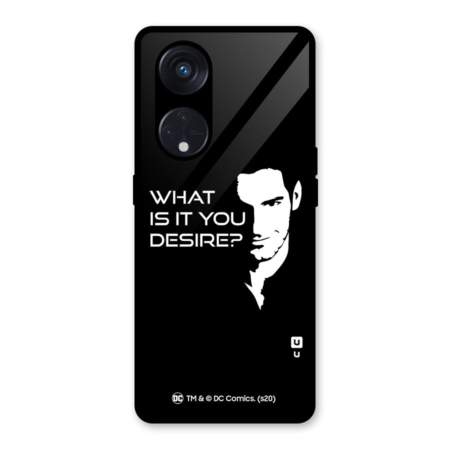 What Do You Desire Glass Back Case for Reno8 T 5G