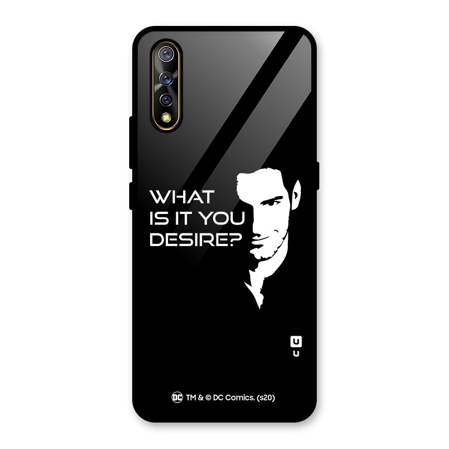 What Do You Desire Glass Back Case for Vivo S1