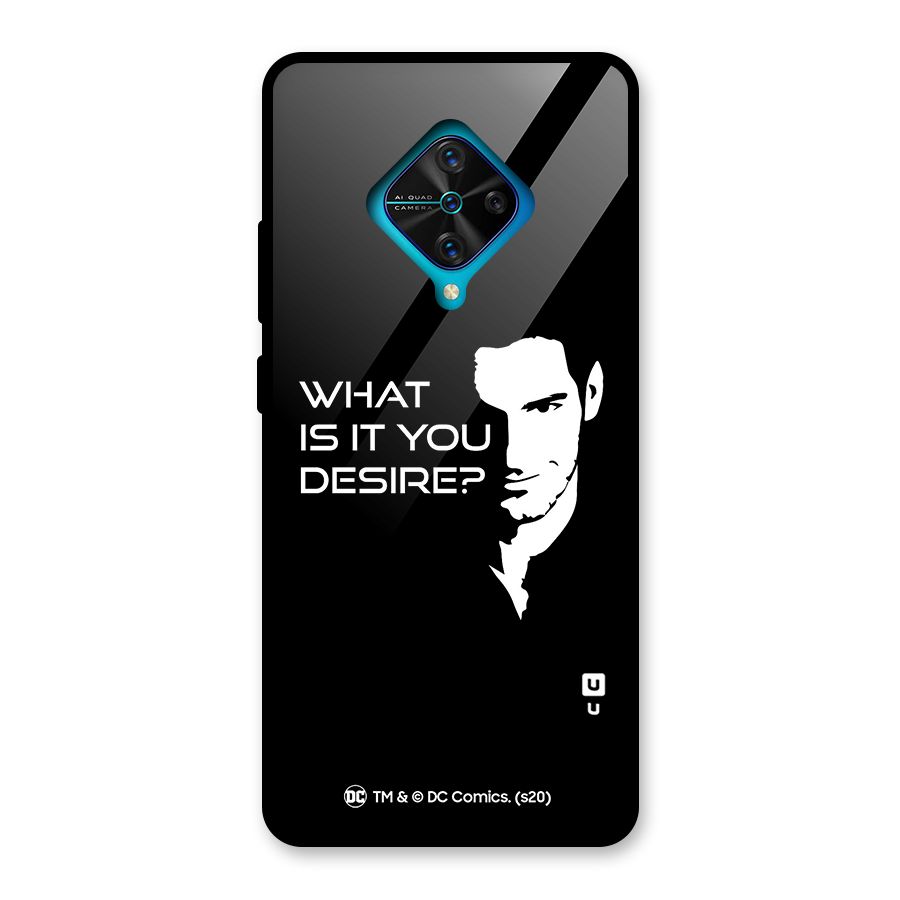 What Do You Desire Glass Back Case for Vivo S1 Pro