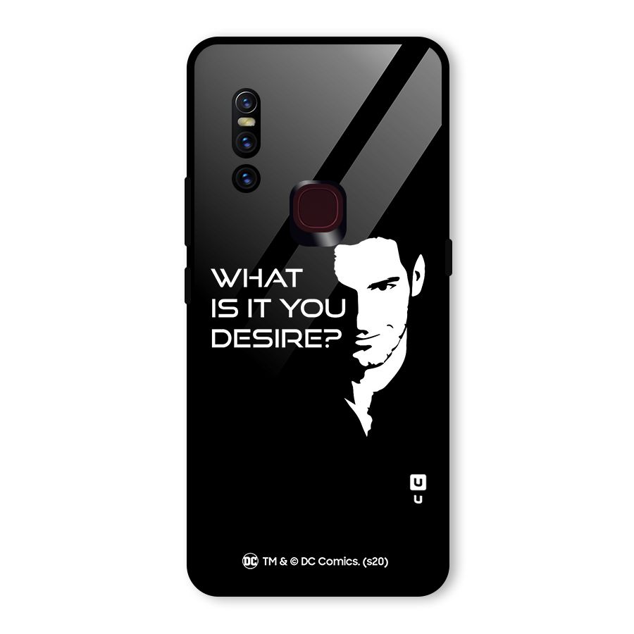 What Do You Desire Glass Back Case for Vivo V15