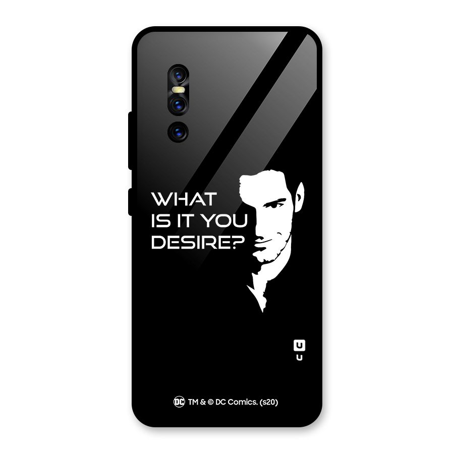 What Do You Desire Glass Back Case for Vivo V15 Pro