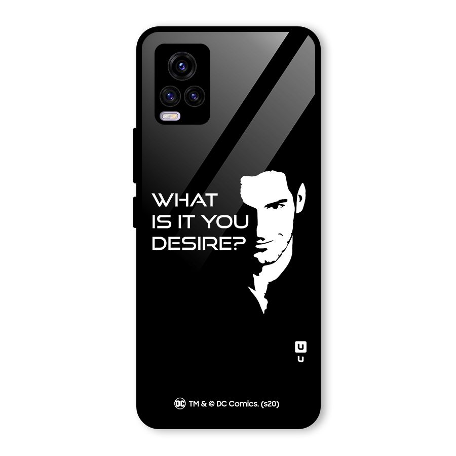What Do You Desire Glass Back Case for Vivo V20