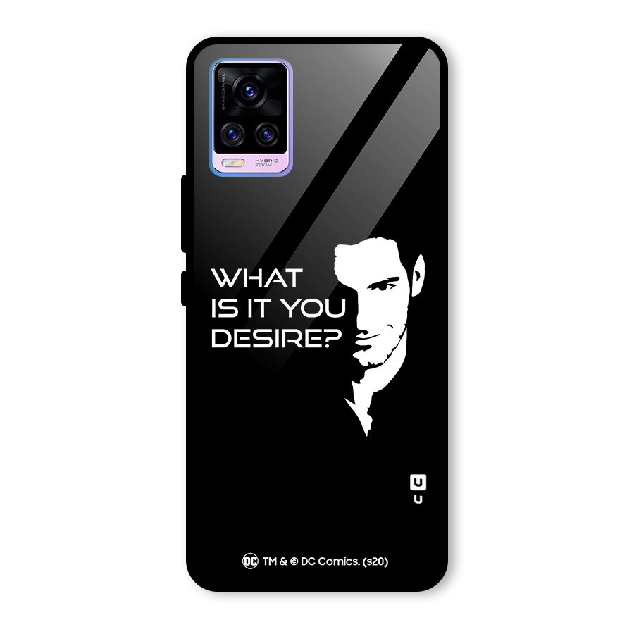 What Do You Desire Glass Back Case for Vivo V20 Pro