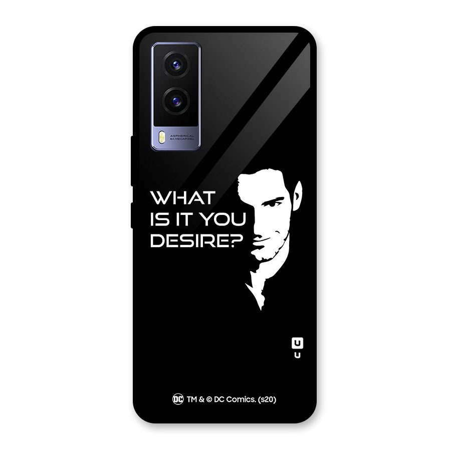What Do You Desire Glass Back Case for Vivo V21e 5G