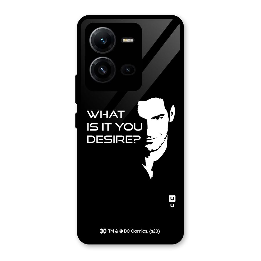 What Do You Desire Glass Back Case for Vivo V25
