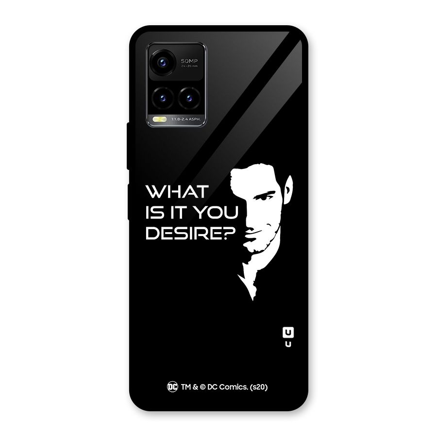 What Do You Desire Glass Back Case for Vivo Y21T