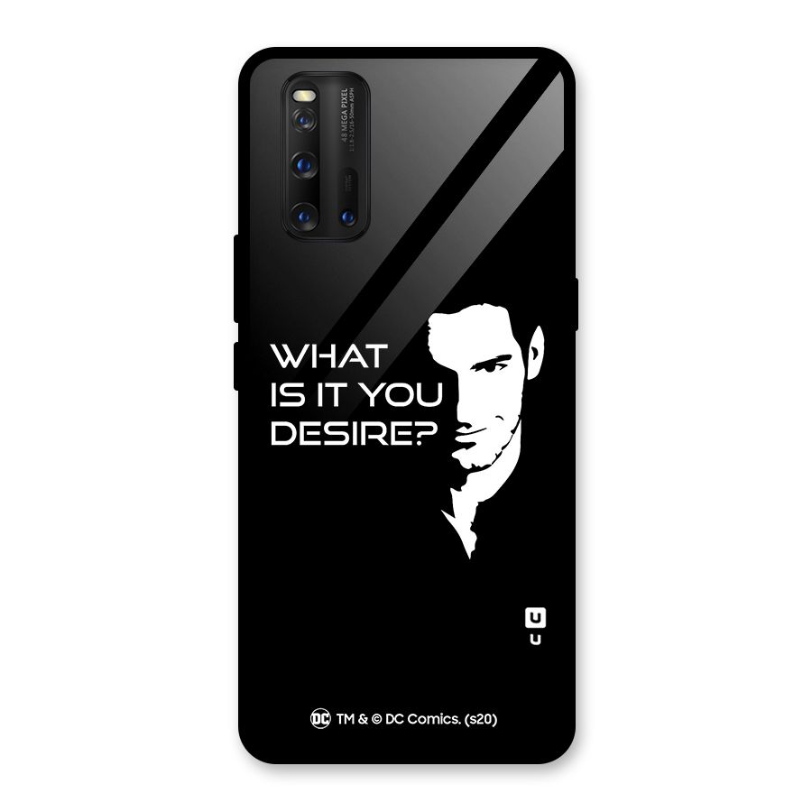 What Do You Desire Glass Back Case for Vivo iQOO 3