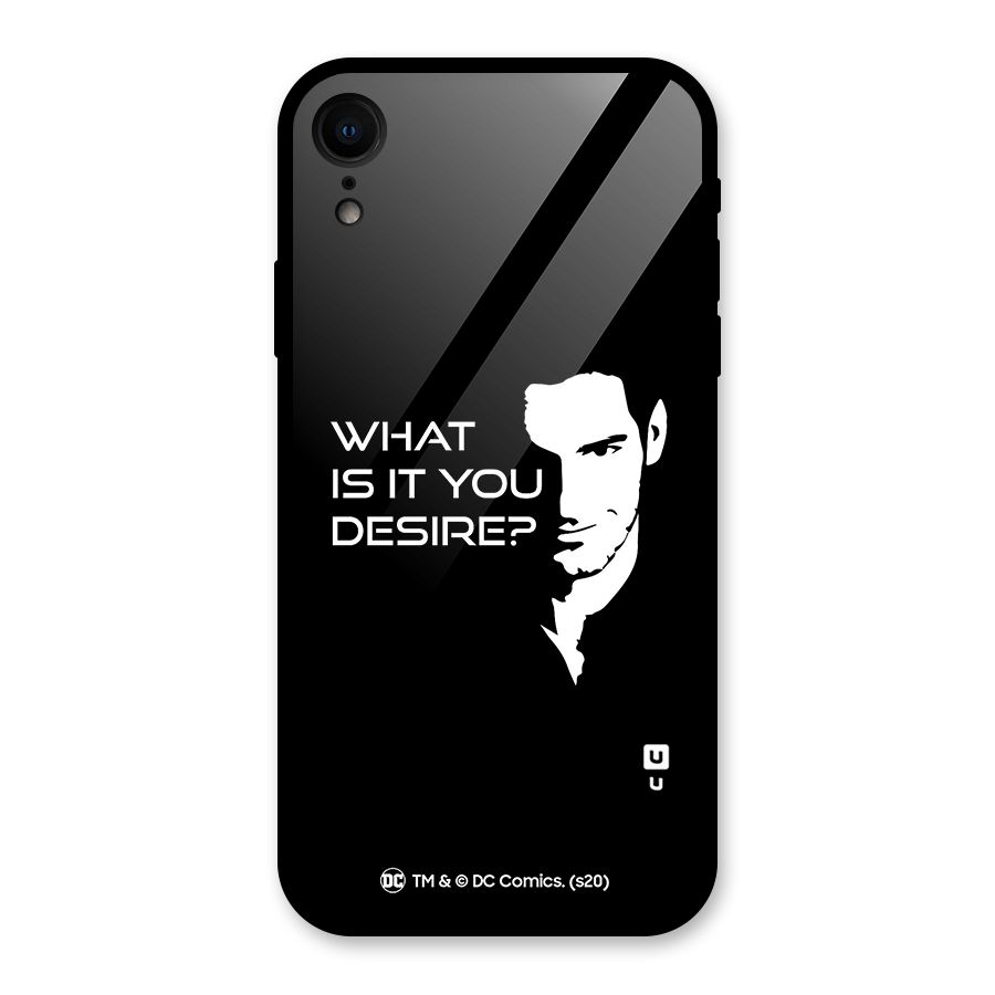 What Do You Desire Glass Back Case for XR