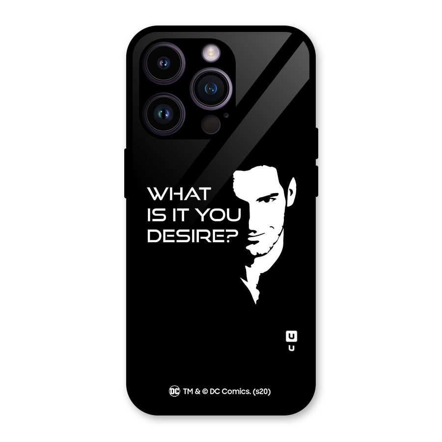 What Do You Desire Glass Back Case for iPhone 14 Pro