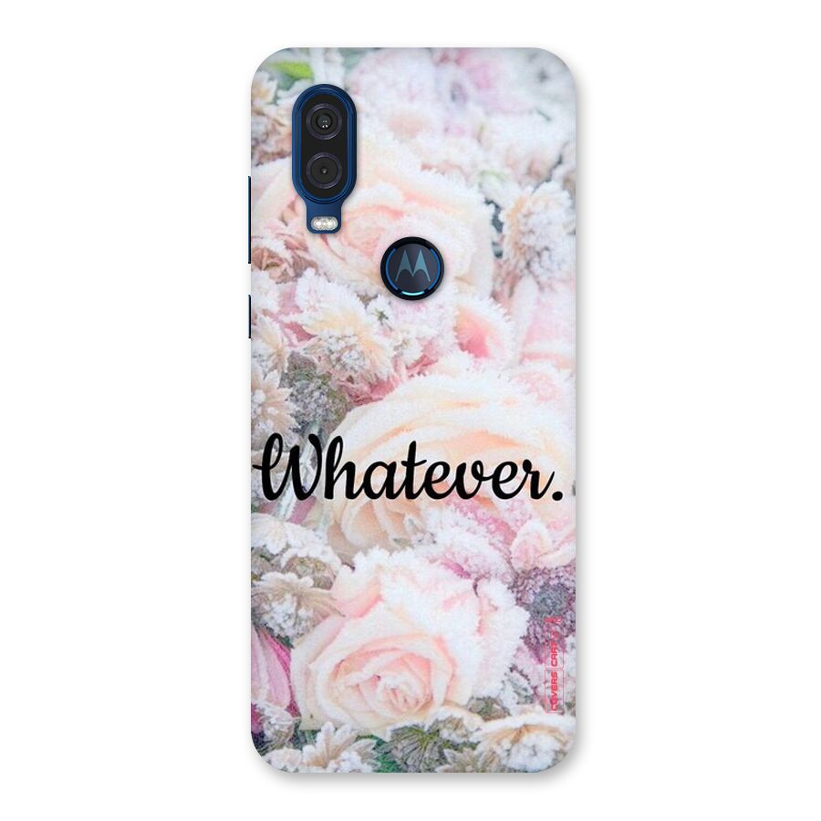 Whatever Back Case for Motorola One Vision