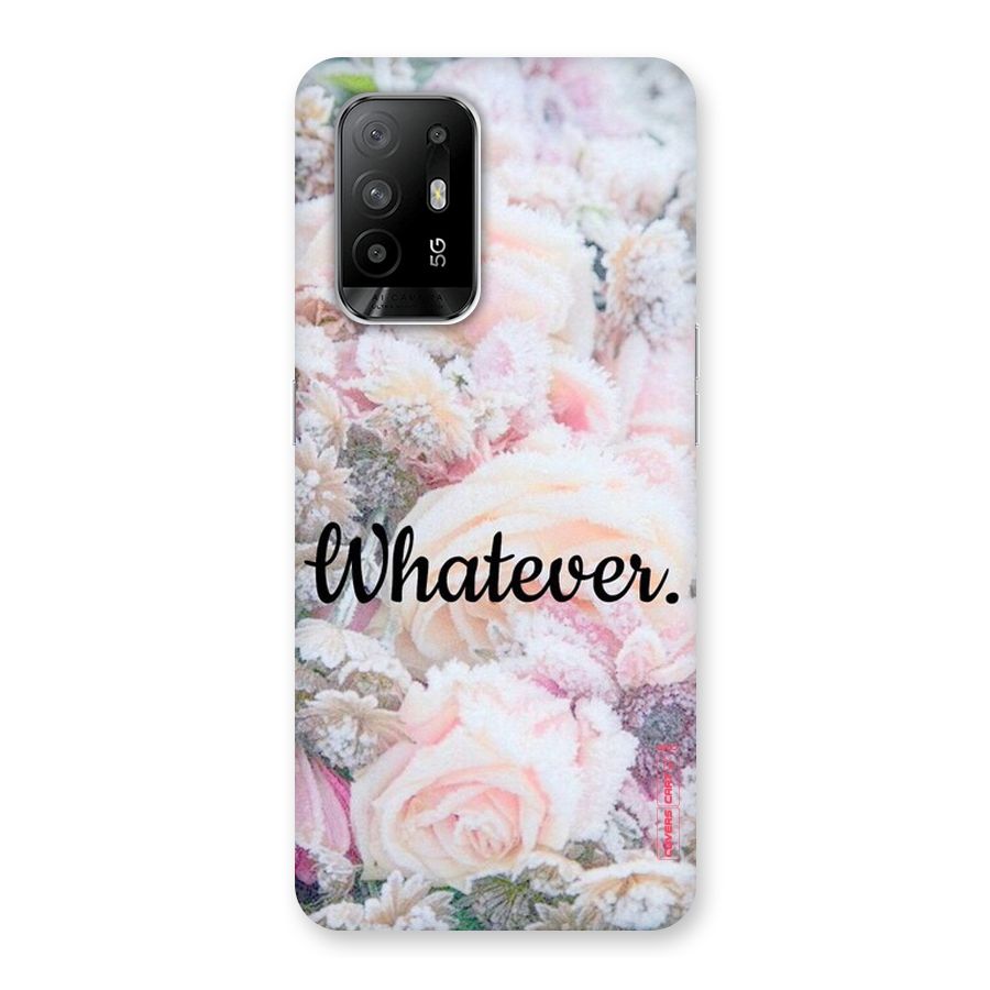 Whatever Back Case for Oppo F19 Pro Plus 5G