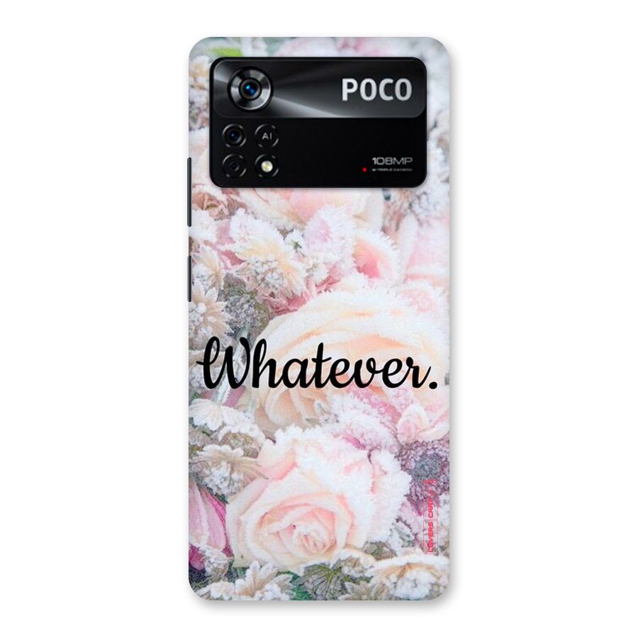 Whatever Back Case for Poco X4 Pro 5G