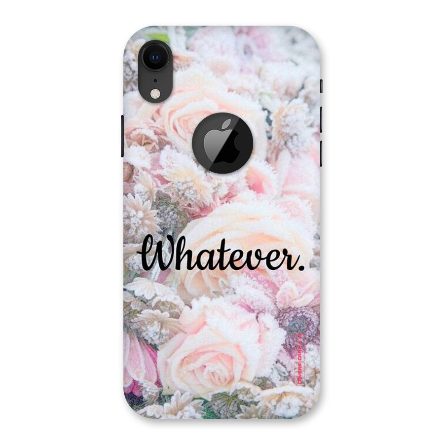 Whatever Back Case for iPhone XR Logo Cut