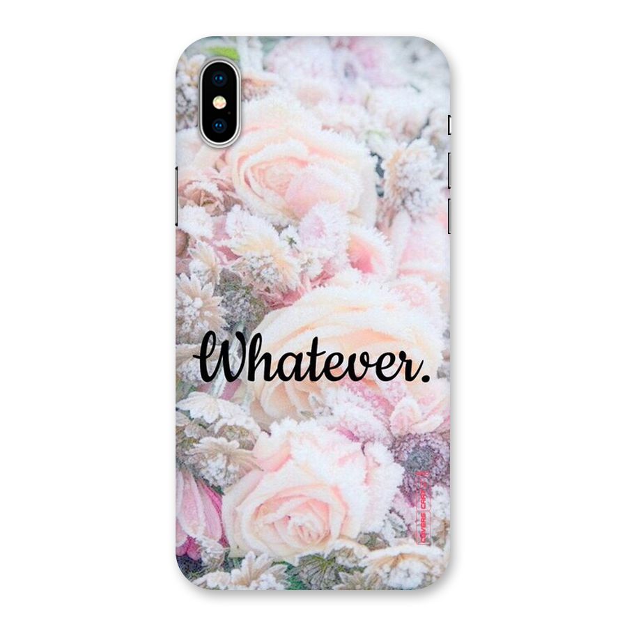 Whatever Back Case for iPhone XS