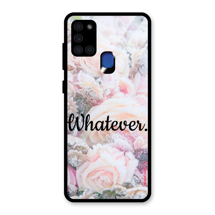Whatever Glass Back Case for Galaxy A21s