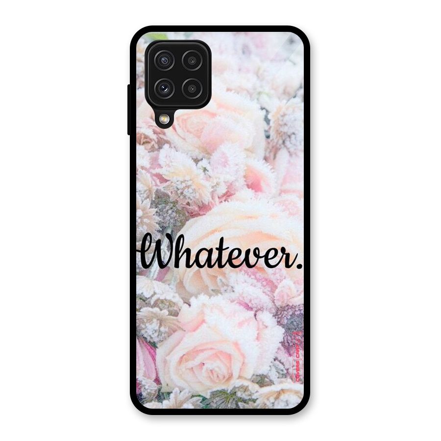 Whatever Glass Back Case for Galaxy A22 4G