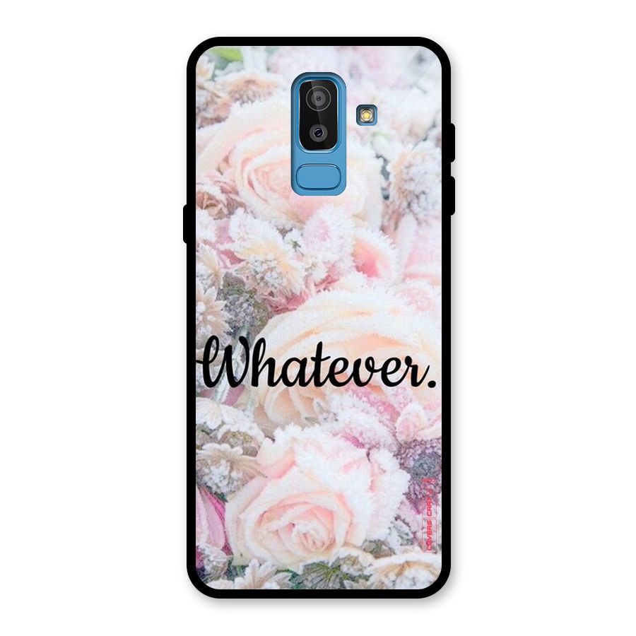 Whatever Glass Back Case for Galaxy J8