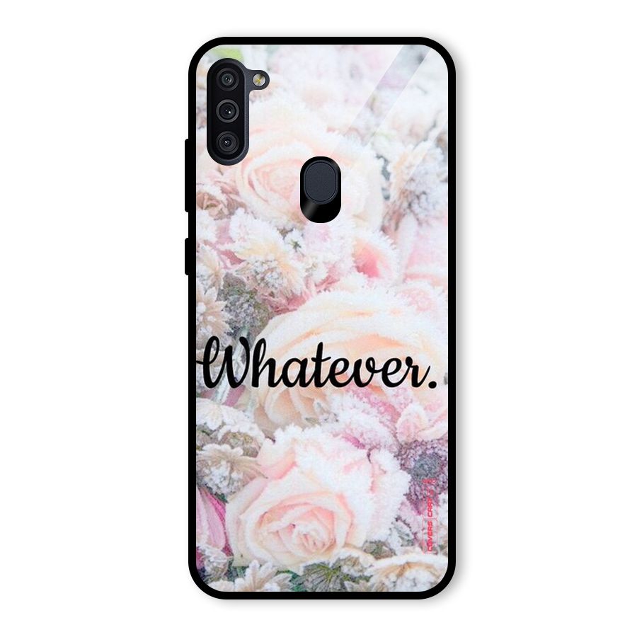 Whatever Glass Back Case for Galaxy M11