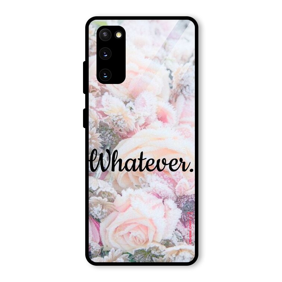 Whatever Glass Back Case for Galaxy S20 FE