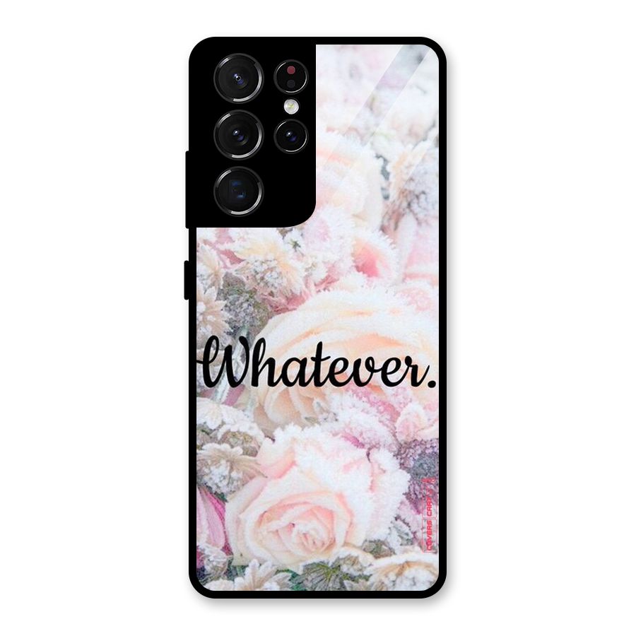 Whatever Glass Back Case for Galaxy S21 Ultra 5G