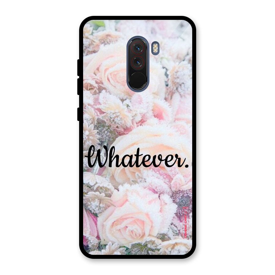 Whatever Glass Back Case for Poco F1