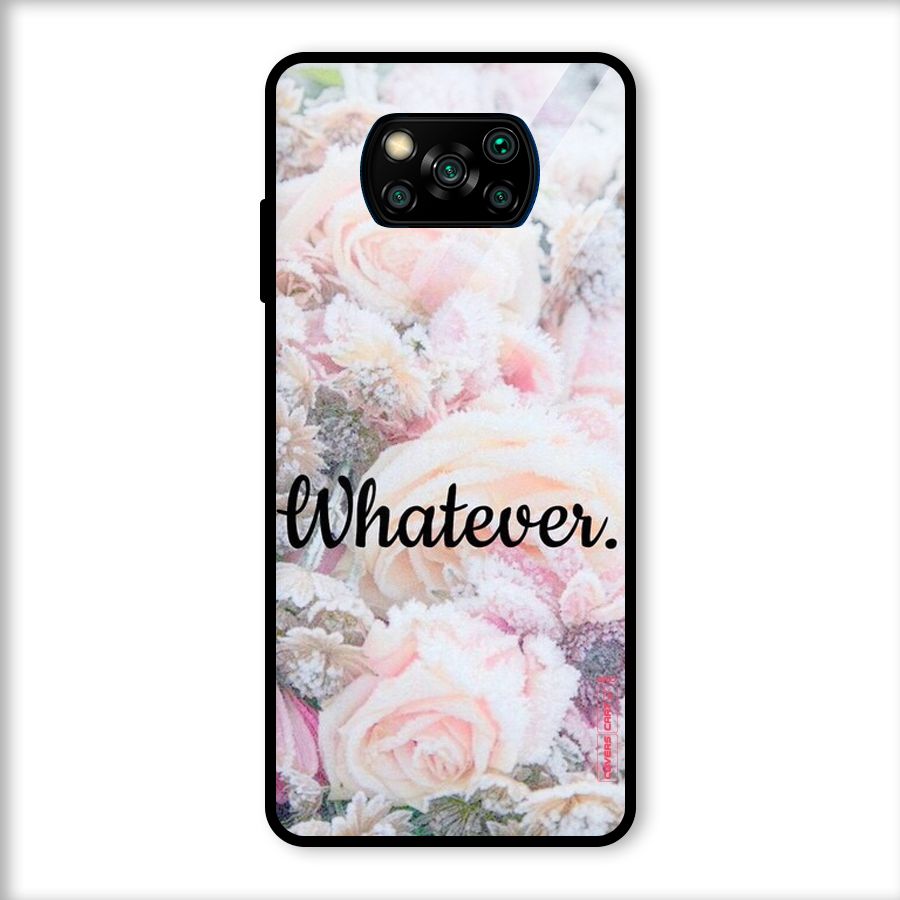 Whatever Glass Back Case for Poco X3