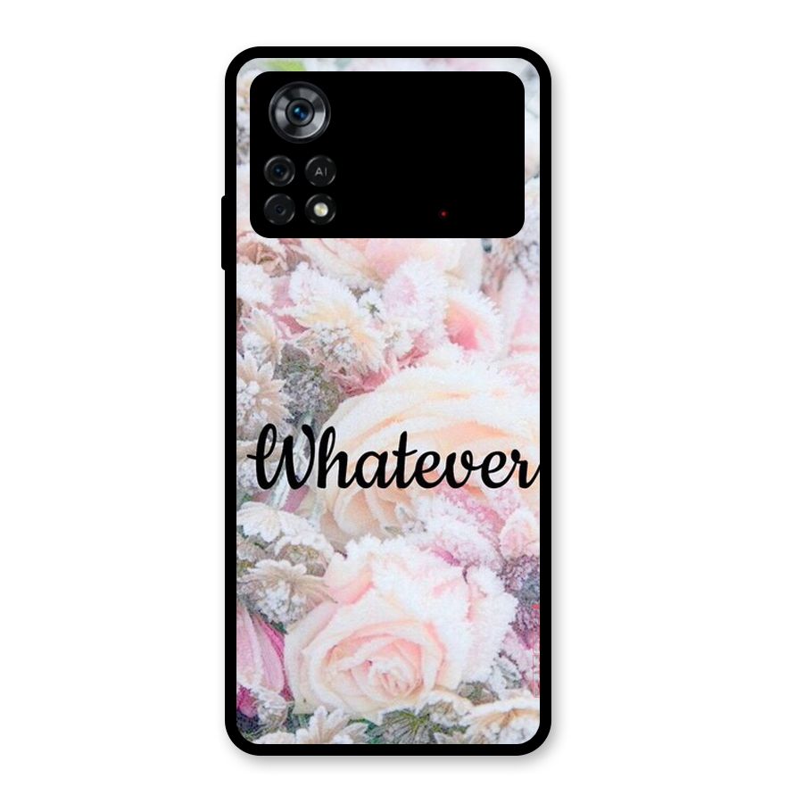 Whatever Glass Back Case for Poco X4 Pro 5G