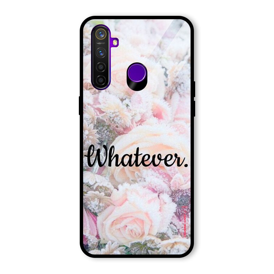 Whatever Glass Back Case for Realme 5 Pro