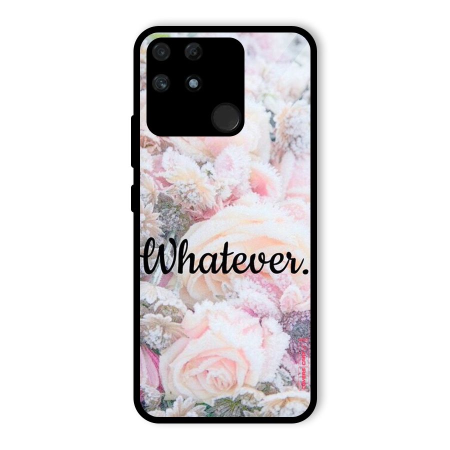 Whatever Glass Back Case for Realme Narzo 50A