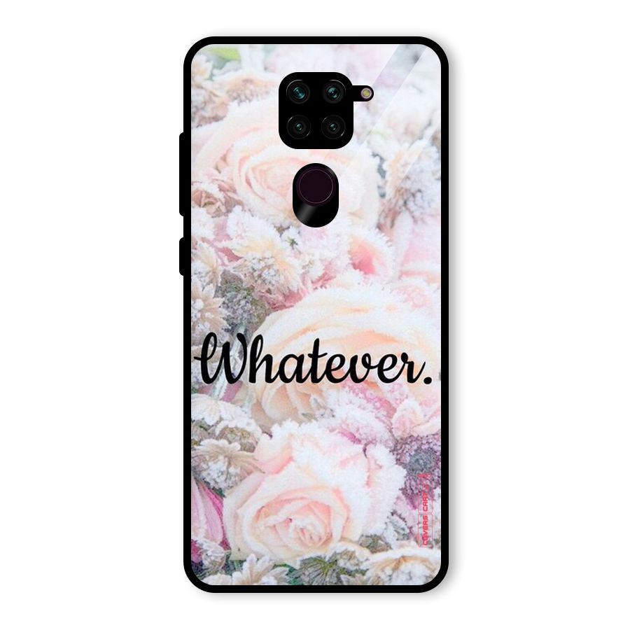Whatever Glass Back Case for Redmi Note 9