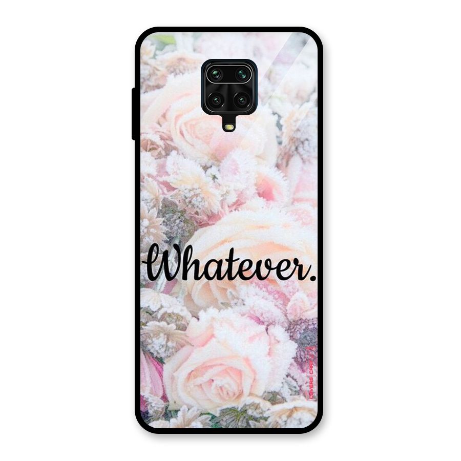Whatever Glass Back Case for Redmi Note 9 Pro